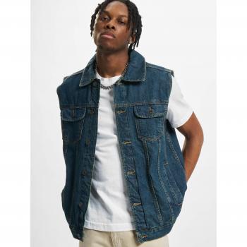 Urban Classics Men's Denim Vest - Blue - 100% Cotton - Size XXL