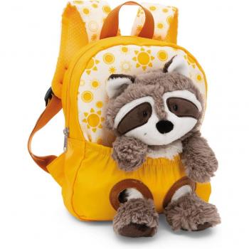 Mochila + Peluche NICI Mapache Travel Friends