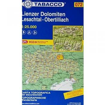 Mapa excursionista y topográfico 072 Lienzer Dolomiten - Lesachtal - Obertilliach - Lienz 1:25.000
