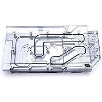 Bloque de Agua Alphacool Eisblock Aurora GPX-N para RTX 3090 Founders Edition con Backplate - Acrílico y Níquel, Refrigeración por Agua