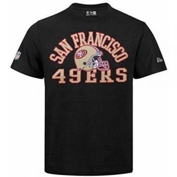 New Era Ne96449Fa16 Nfl College Tee Saf49E - Camiseta manga corta-Línea San Francisco 49Ers para hombre, color negro, talla S