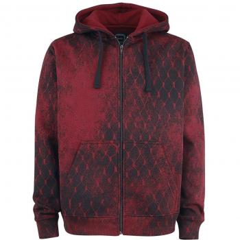 R.E.D. by EMP Mask of Sanity Sudadera Capucha con Cremallera Rojo XXL