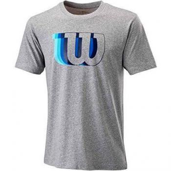 Wilson M Blur W Tech tee Camiseta, Hombre, Heather Grey, L