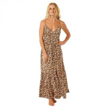 Vestido Rip Curl Sea of Dreams sin mangas largo para mujer en color marrón (Tamaño S)