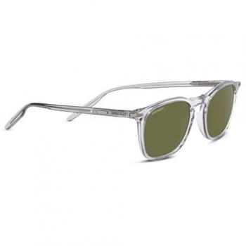 Serengeti Square Men's Polarized Sunglasses - Shiny Crystal Green 555nm - One Size