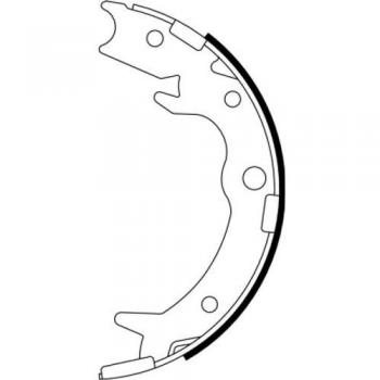 Zapata de freno de mano HELLA 8DA 355 050-621, juego de zapatas para freno de estacionamiento HONDA CR-V 2 y FR-V