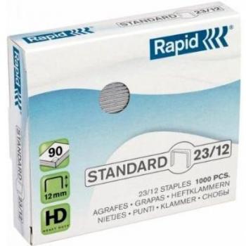 Grapas Rapid 23/12 Galvanizadas - Caja de 1000 Unidades