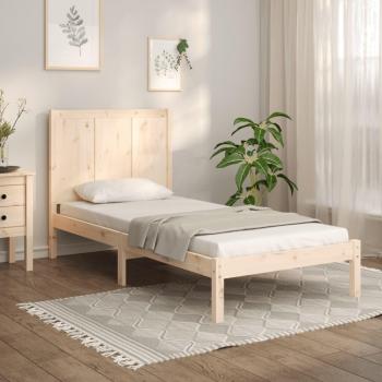 Cama solar sin colchón 75x190 cm en madera maciza de pino