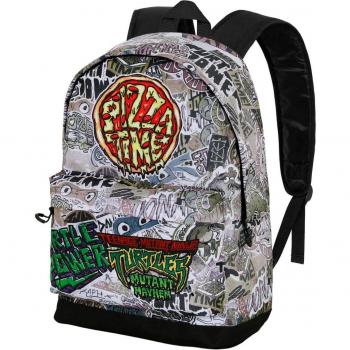 Mochila HS fan 2.0 Tortugas Ninja Pizza Time Karactermania Multicolor