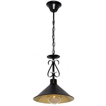FABRILAMP Colgante Azalea 1xE27 Negro Oro