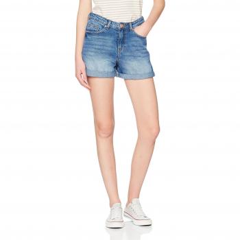 Noisy May Nmbe Liv Straight Short Mb Noos, Pantalones Cortos para Mujer, Azul