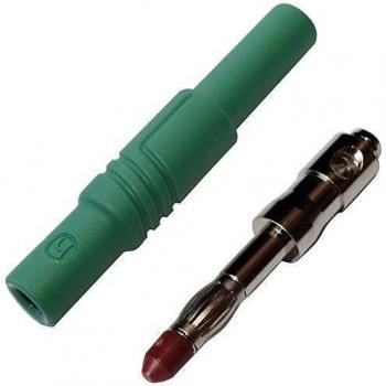 AERZETIX: Enchufe tipo de banana verde 4mm 24A 1kV DC conectador 3m? 2.5mm² -15...70°C