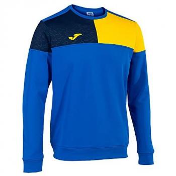 Sudadera hombre Crew V Royal Amarillo Marino Joma
