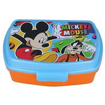 | Mickey Mouse | Sandwichera Para Niños Decorada - Fiambrera Infantil | Caja Para El Almuerzo Y Porta Merienda Para Colegio - Lonchera