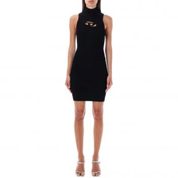 Diesel Women's Logo Mini Dress in Black | Size Large | A094630DLAX9XX