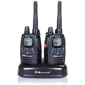 Midland G7L PRO Dual-Band PMR446 Walkie Talkies Set with 12 km Range