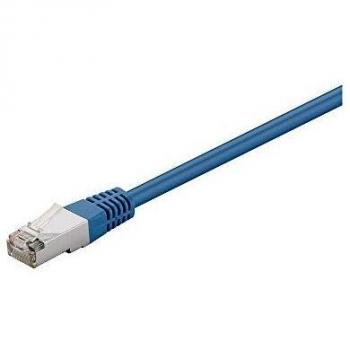 Cable de red F/UTP CAT 5e de 1,0m color azul