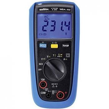 Multímetro digital Metrix MTX202, 600V AC/DC, 10A AC/DC, TRMS, CAT III, protección IP54
