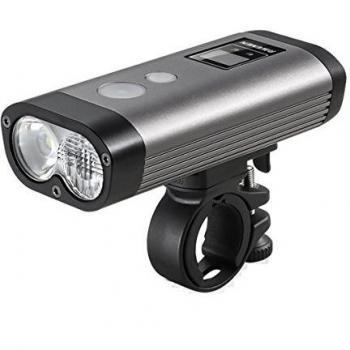 RAVEMEN Pr1200 Faro Bicicleta, Unisex Adulto, Plateado, Fino a 1200 Lumen