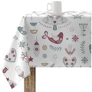 Mantel antimanchas Belum Merry Christmas 55 Multicolor 100 x 150 cm, 100% algodón resinado, tacto no plastificado