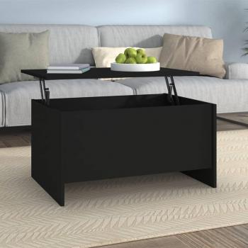 vidaXL Black Engineered Wood Coffee Table 31.5x21.9x16.3