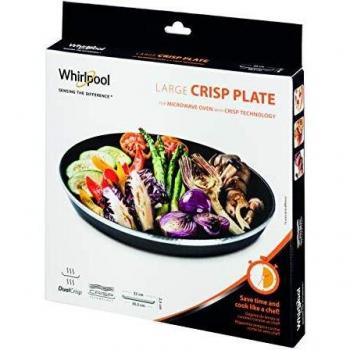 Plato Crisp para Microondas 32cm - Accesorio Whirlpool y Bauknecht, altura 2.5cm