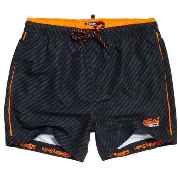 Superdry Beach Volley Swim Short, Pantalones Cortos para Hombre, Negro