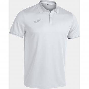 Joma Championship VI Men's Short Sleeve Polo Shirt White Gray