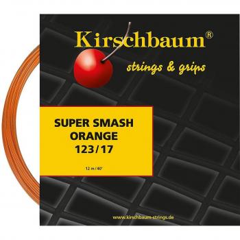 Kirschbaum Super Smash Garniture Cordaje de Tenis Naranja Naranja Naranja Talla:1,23 mm x 12 m