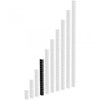 Adam Hall 8U Heavy Duty Black Rack Strip