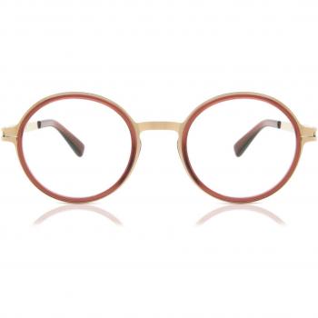 Mykita Dayo 710 Men's Eyeglasses Brown Size 46 (Frame Only) - Blue Light Block Available, Stylish Optical Glasses for Daytime Use, Yellow female, Sizes: 46 MM