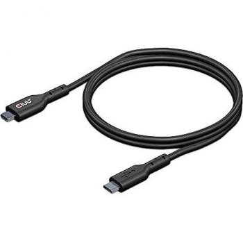 Kabllo USB Club 3D USB-C - microUSB, 1m, e zezë