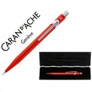 portaminas caran d-ache 844 0,7 mm con estuche rojo
