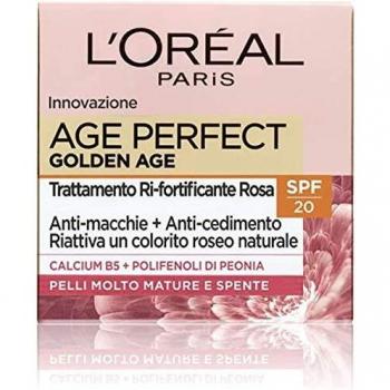 Crema Facial Antienvejecimiento L'Oréal Paris Age Perfect Golden Age con SPF 20, 50ml