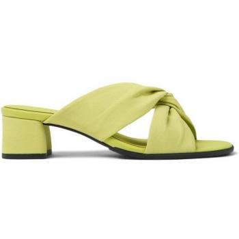 Sandalias de tacón Camper K201348-007 Katie para mujer en color verde lima