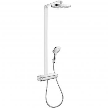 Hansgrohe 27128000 Raindance Select E 300 columna de ducha, 3 tipos de chorro, cromo