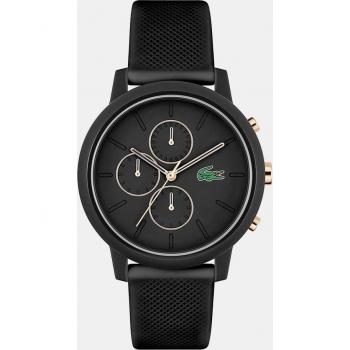Reloj de hombre Lacoste 12.12 x Chrono 2011247 de silicona negro