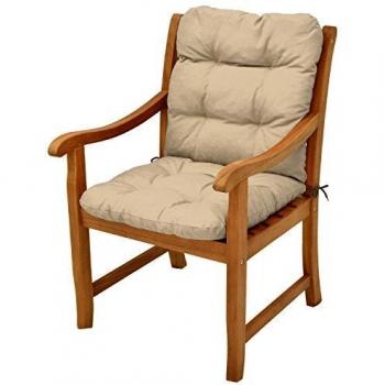 Cojín para Silla Exterior Flair NL con Respaldo Bajo - Relleno de Copos de Gomaespuma Naturaleza 100x50x8cm