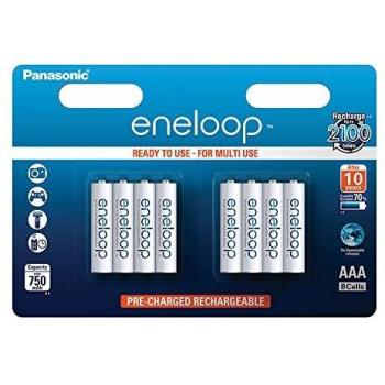 Panasonic Eneloop SY3052692 - Pack 8 pilas recargables, AAA