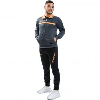 Givova Chándal One Full Zip Negro, Gris TT012-2328