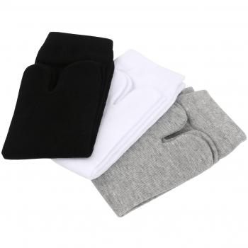 NUOLUX 3 pares de calcetines Tabi de dedo de algodón y elásticos para mujeres y hombres