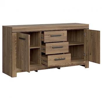 Aparador Beige Estratificado 2 Puertas 3 Cajones Adam Madera