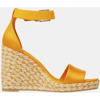 Alpargatas de mujer Tommy Hilfiger con pulsera al tobillo y cuña en color naranja