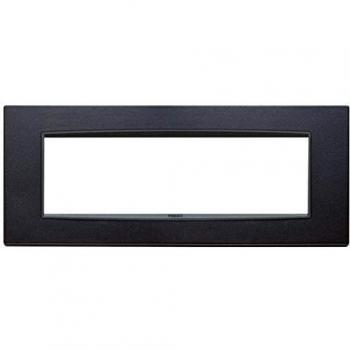 Placa Vimar Eikon Classic 7 Módulos Antracita Mate