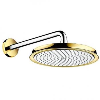 Hansgrohe 27424090 Raindance Classic 240 Ducha fija, montaje mural, Cromo/Oro