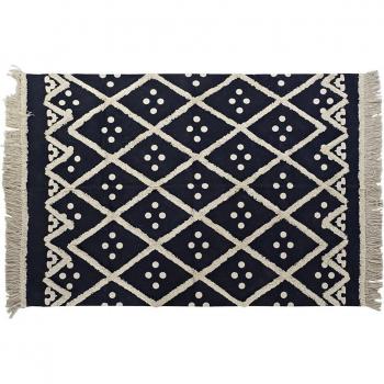 Alfombra DKD Home Decor Beige Azul Marino 160 x 230 x 1 cm