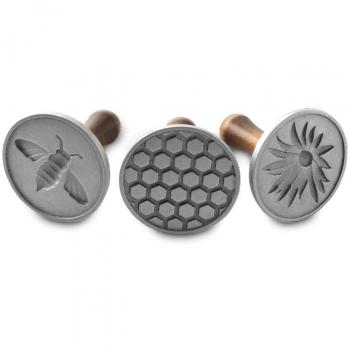 Honey Bee Cookie Stamp Set - 3 Pieces by Nordic Ware