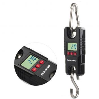 Báscula de suspensión digital RISEPRO®, con grúa de bolsillo para equipaje de pesca, 300 kg