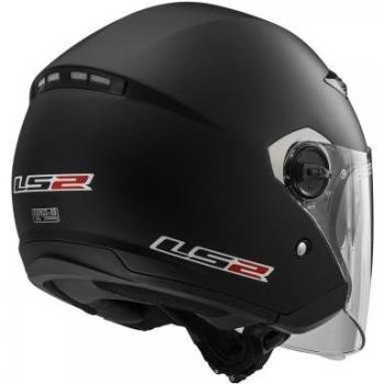 LS2 305692012XS Casco Track Solid, Color Negro, Tamaño XS
