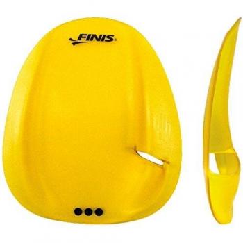 Finis Palas Natación Agility Floating - Paleta flotante para natación, Unisex Adulto, color amarillo, tamaño Small
